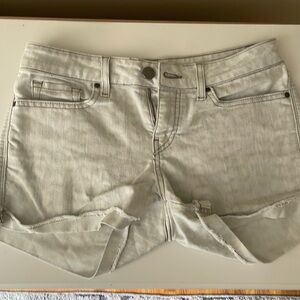GAP white jean shorts